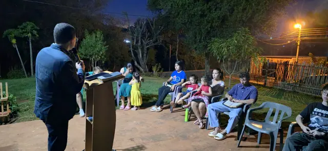 Culto evangelístico en el Barrio San Ramón